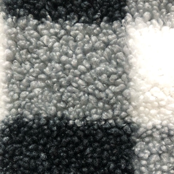 Vintage Northern Reflections Black & White Checkered Sherpa Vest - Picture 6 of 17